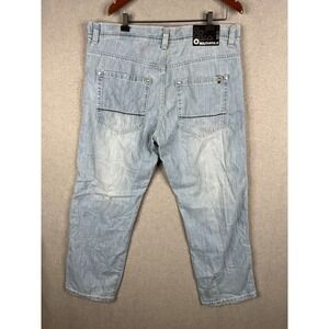 Southpole Baggy Brown Tab Y2K Denim Jeans 40X30‎